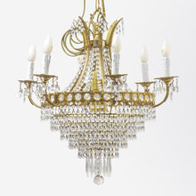 Load image into Gallery viewer, French Crystal Basket Chandelier
