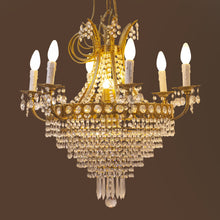 Load image into Gallery viewer, French Crystal Basket Chandelier
