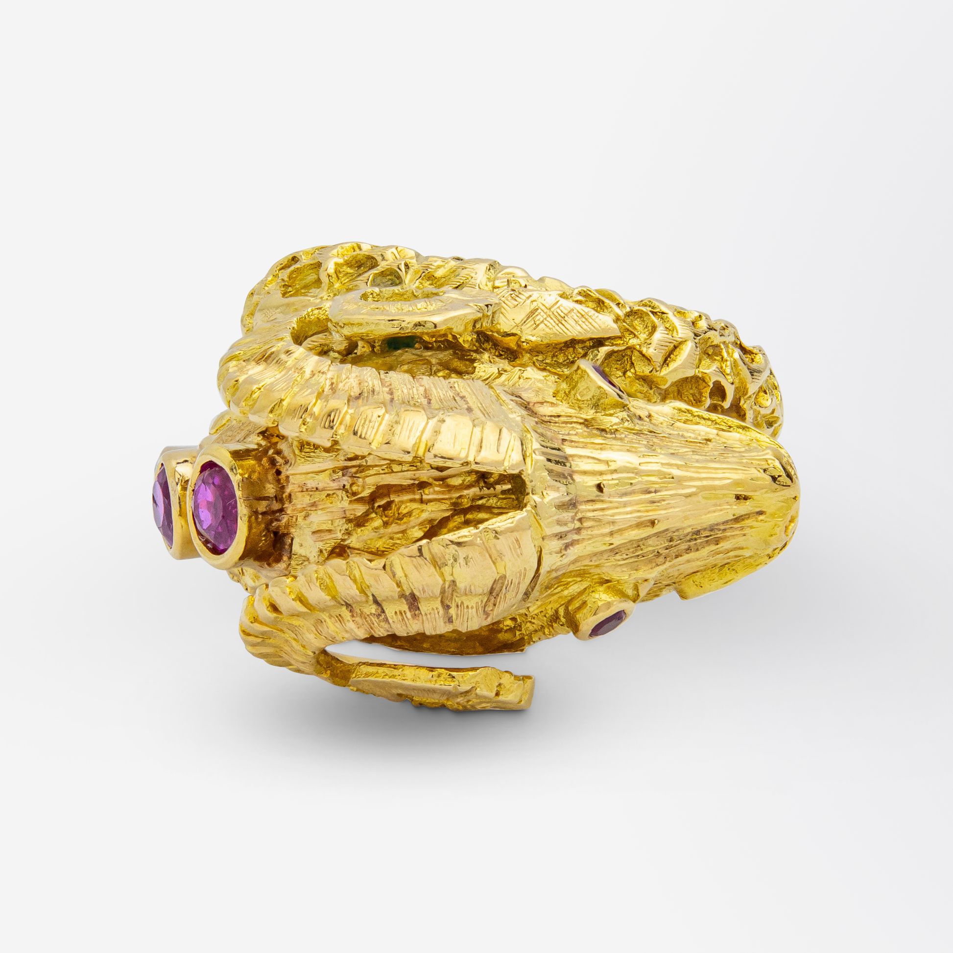Bague Ilias Lalaounis Tête de Bélier en or jaune 18 carats