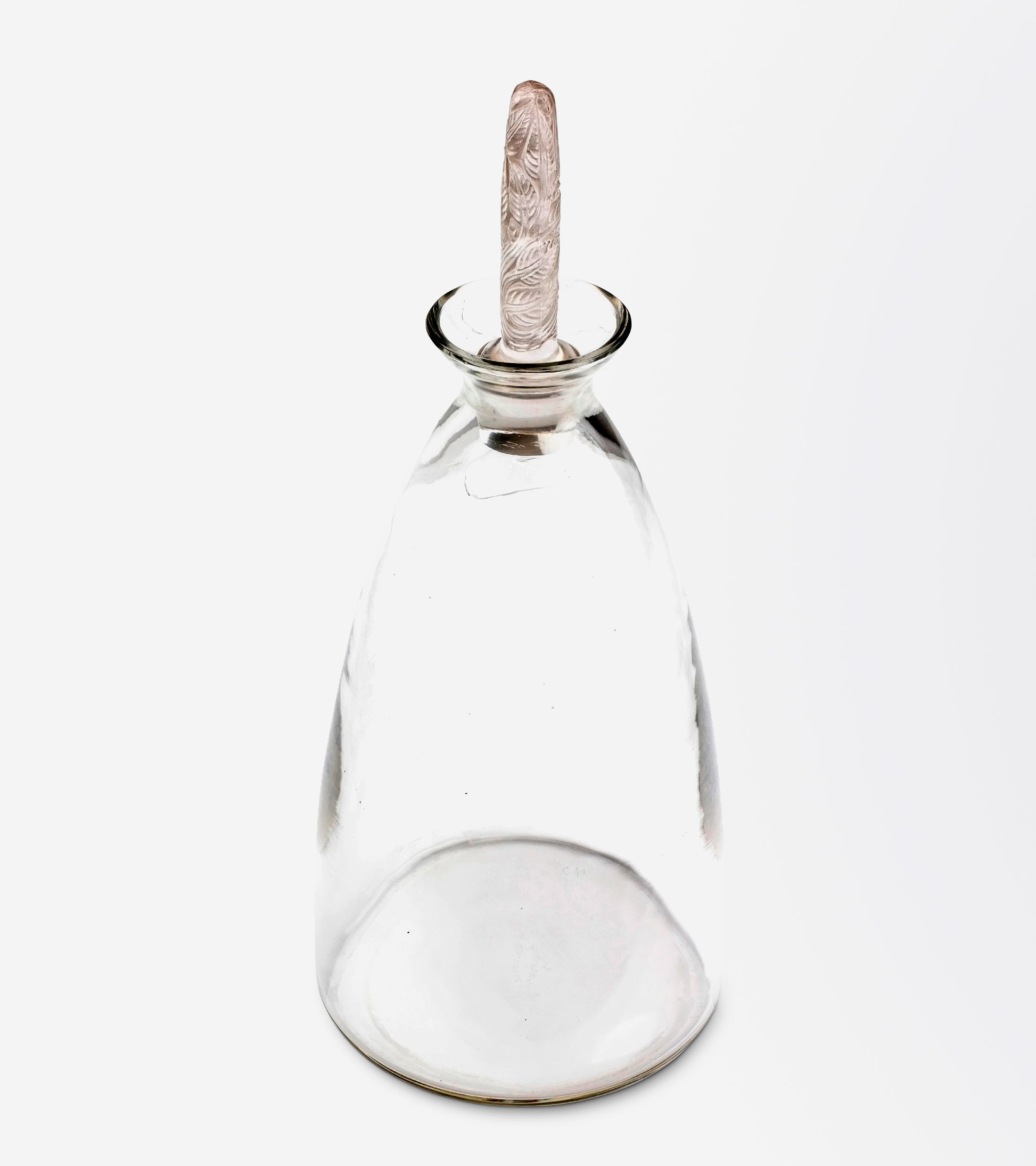 Pair of René Lalique Decanters in the 'Logelbach' Pattern