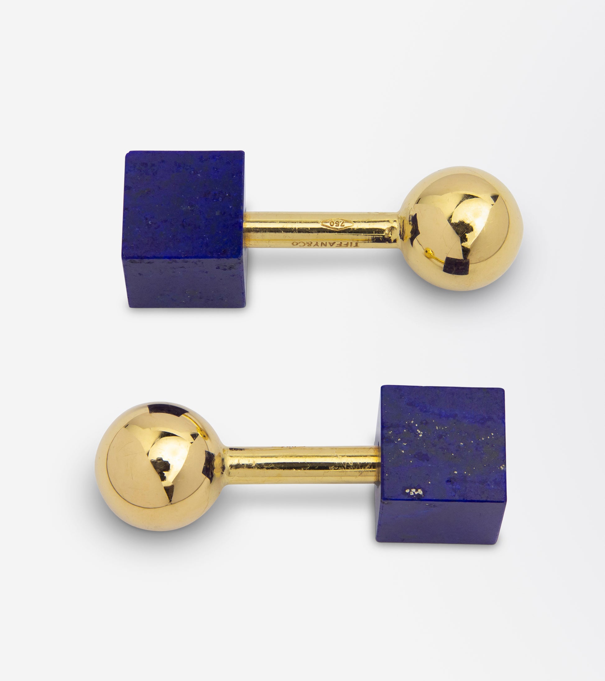 Tiffany & Co Gold & Lapis Lazuli Cufflinks