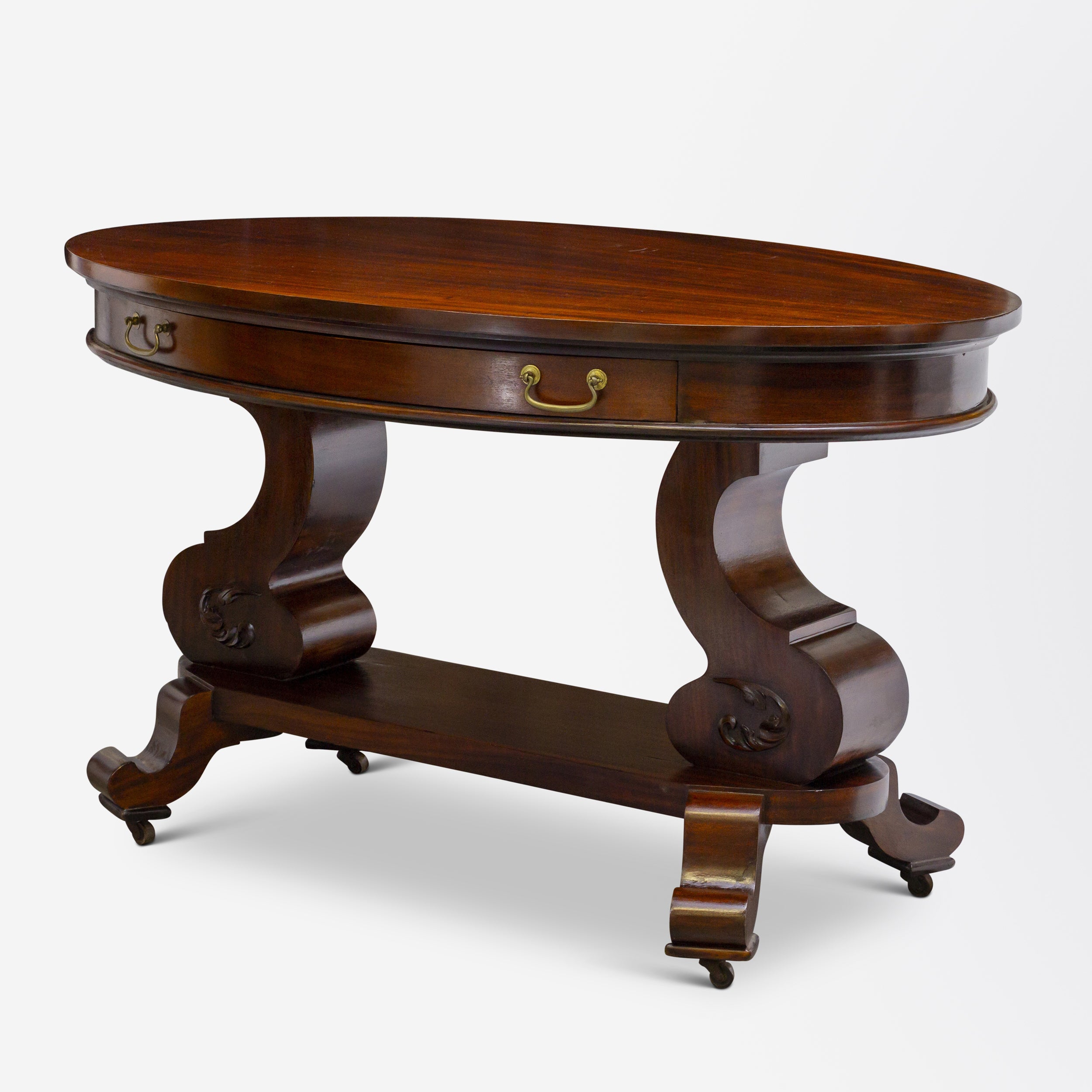 William IV Mahogany Veneer Library Table