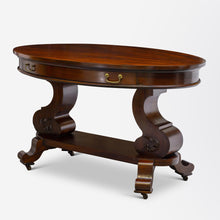 Load image into Gallery viewer, William IV Mahogany Veneer Library Table
