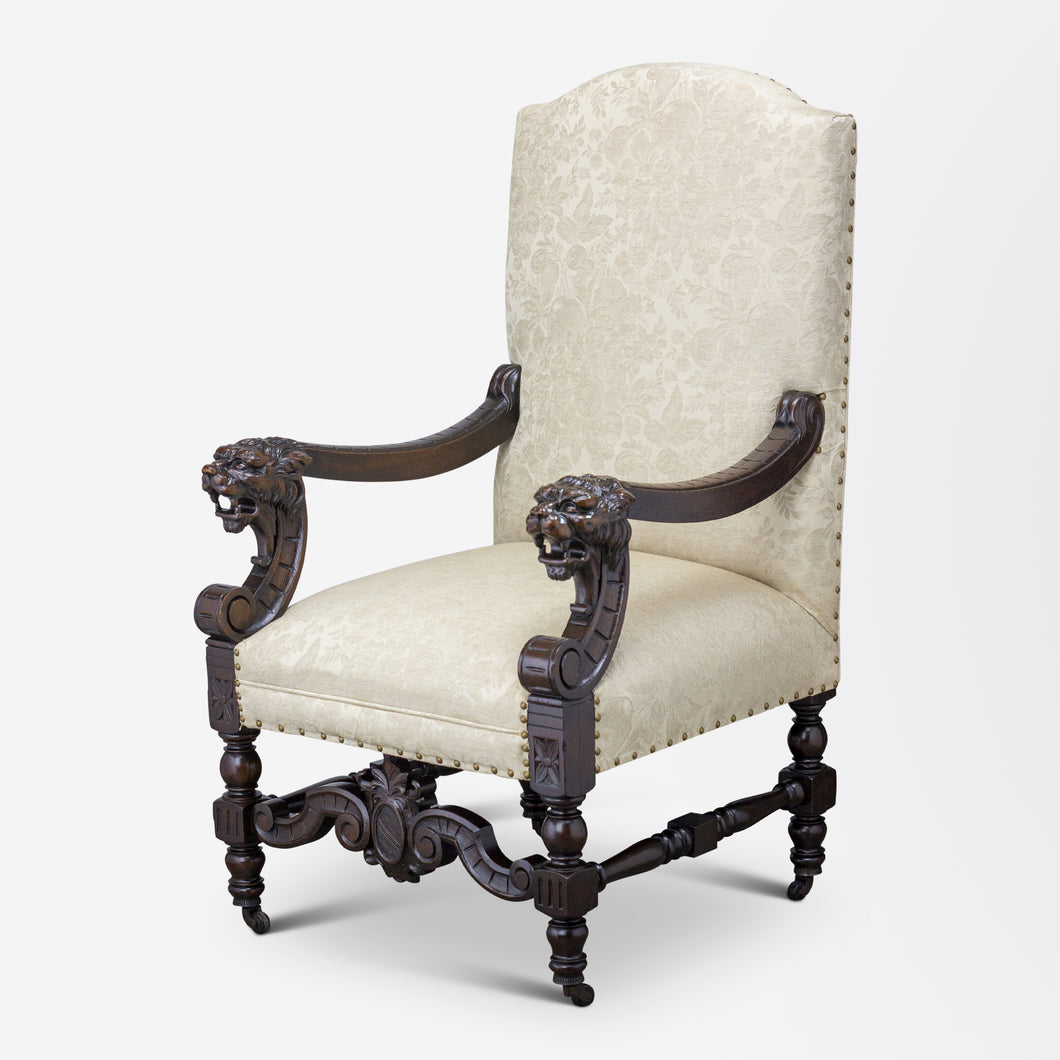 Victorian Louis XIII Style Armchair