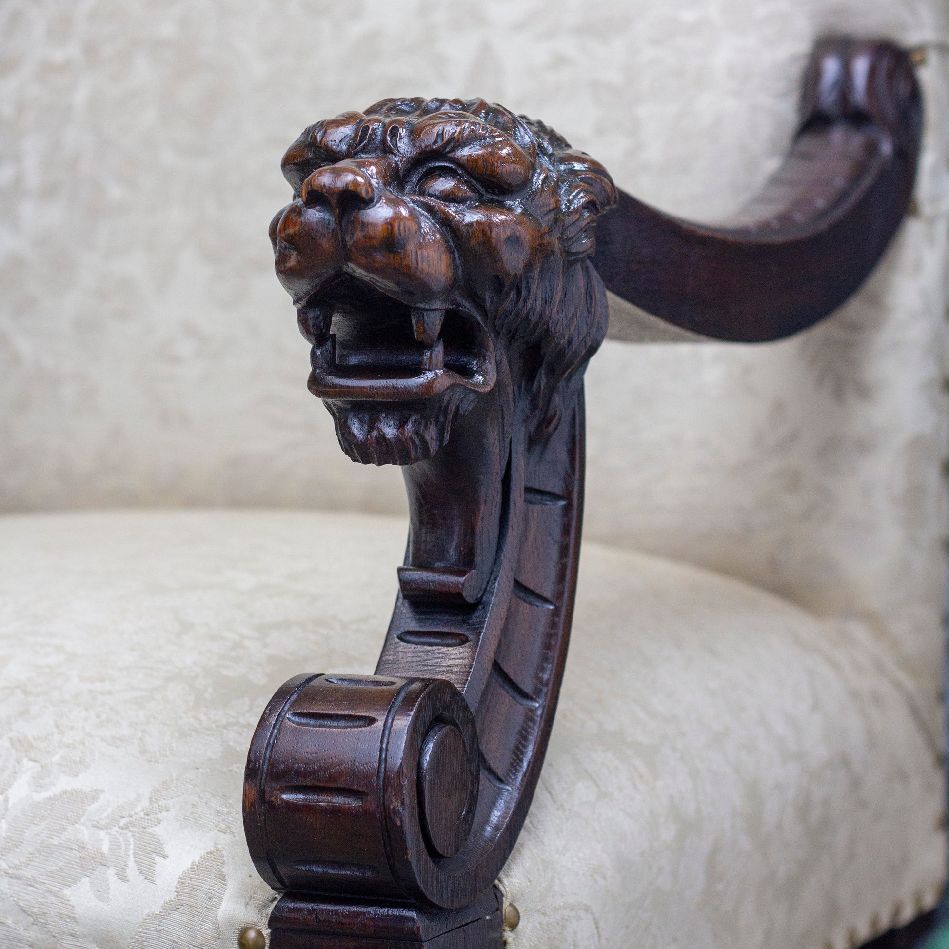 Victorian Louis XIII Style Armchair