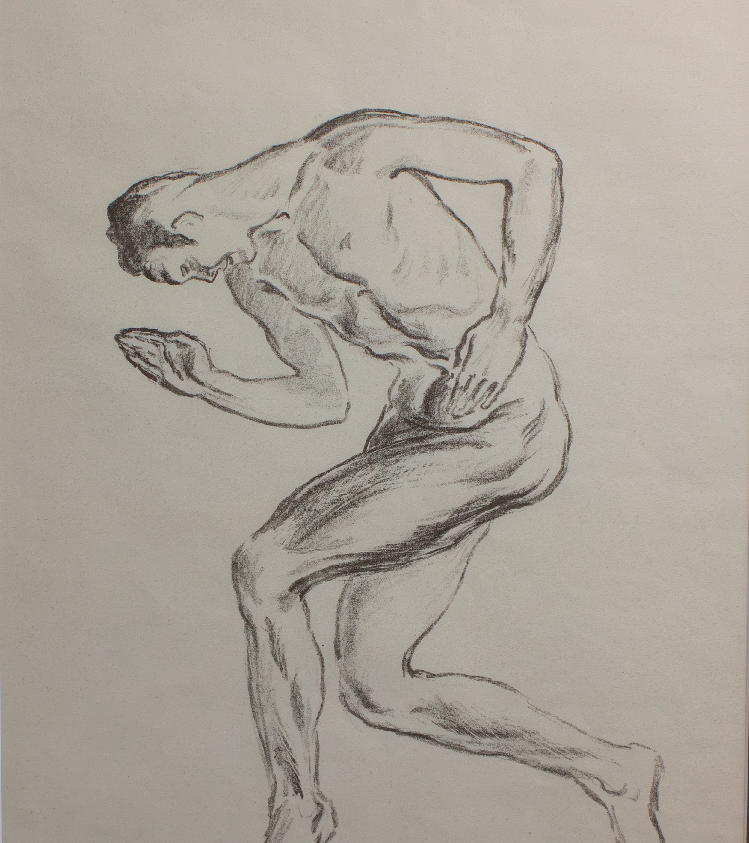 Framed Lithograph by Erwin Lang