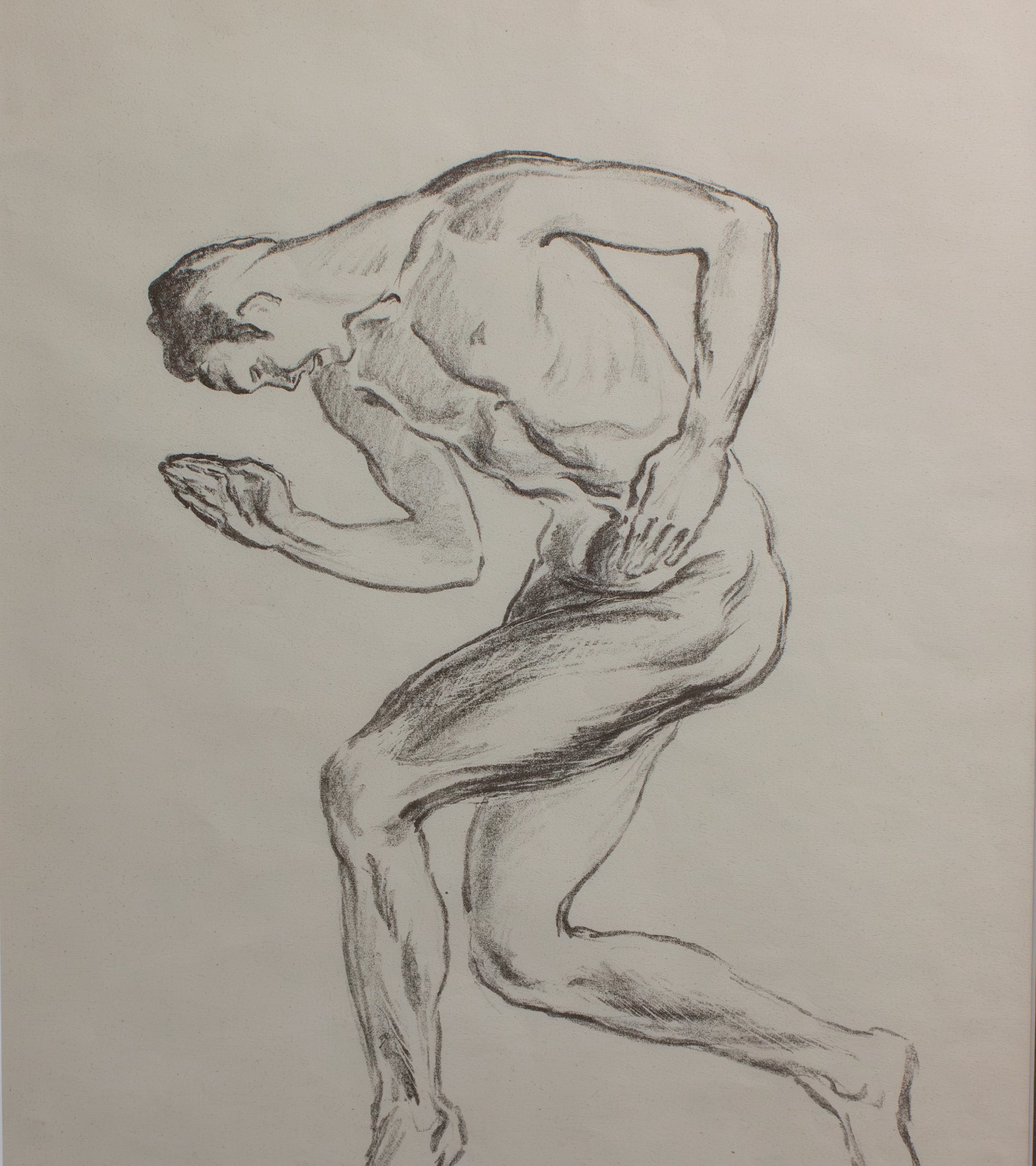 Framed Lithograph by Erwin Lang