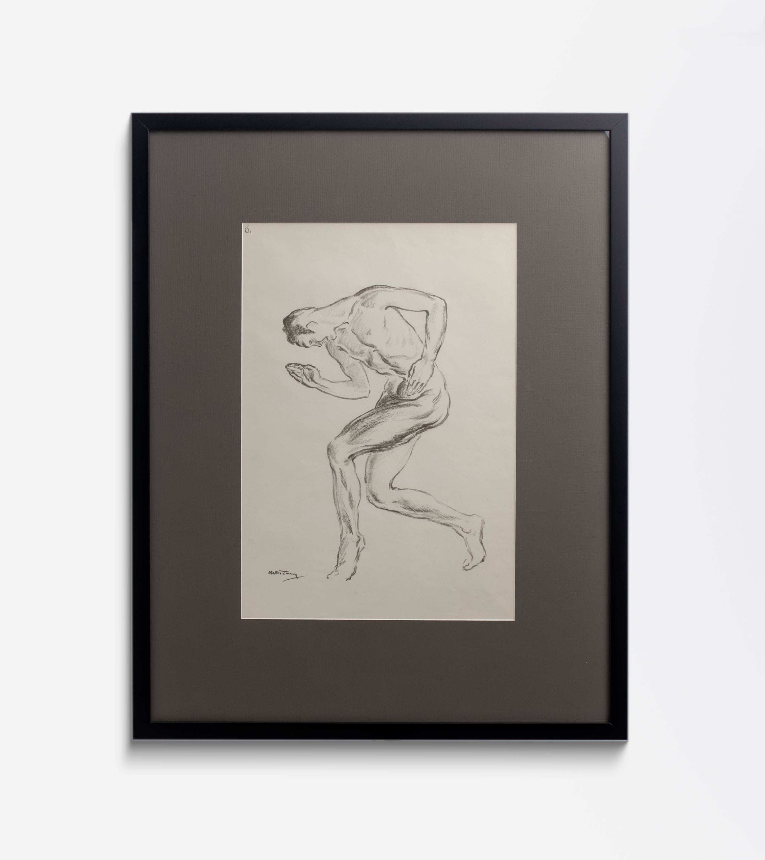 Framed Lithograph by Erwin Lang