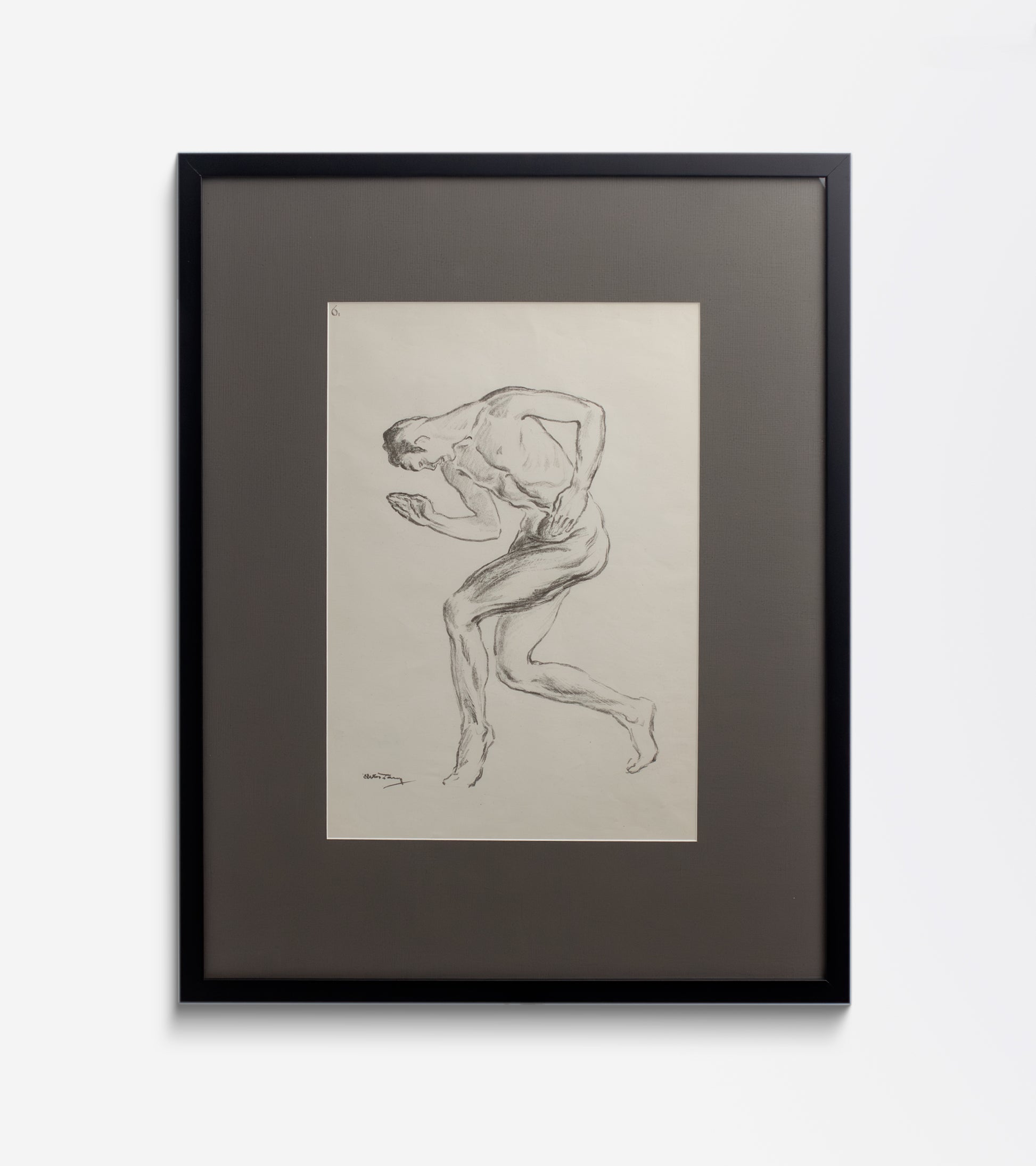 Framed Lithograph by Erwin Lang