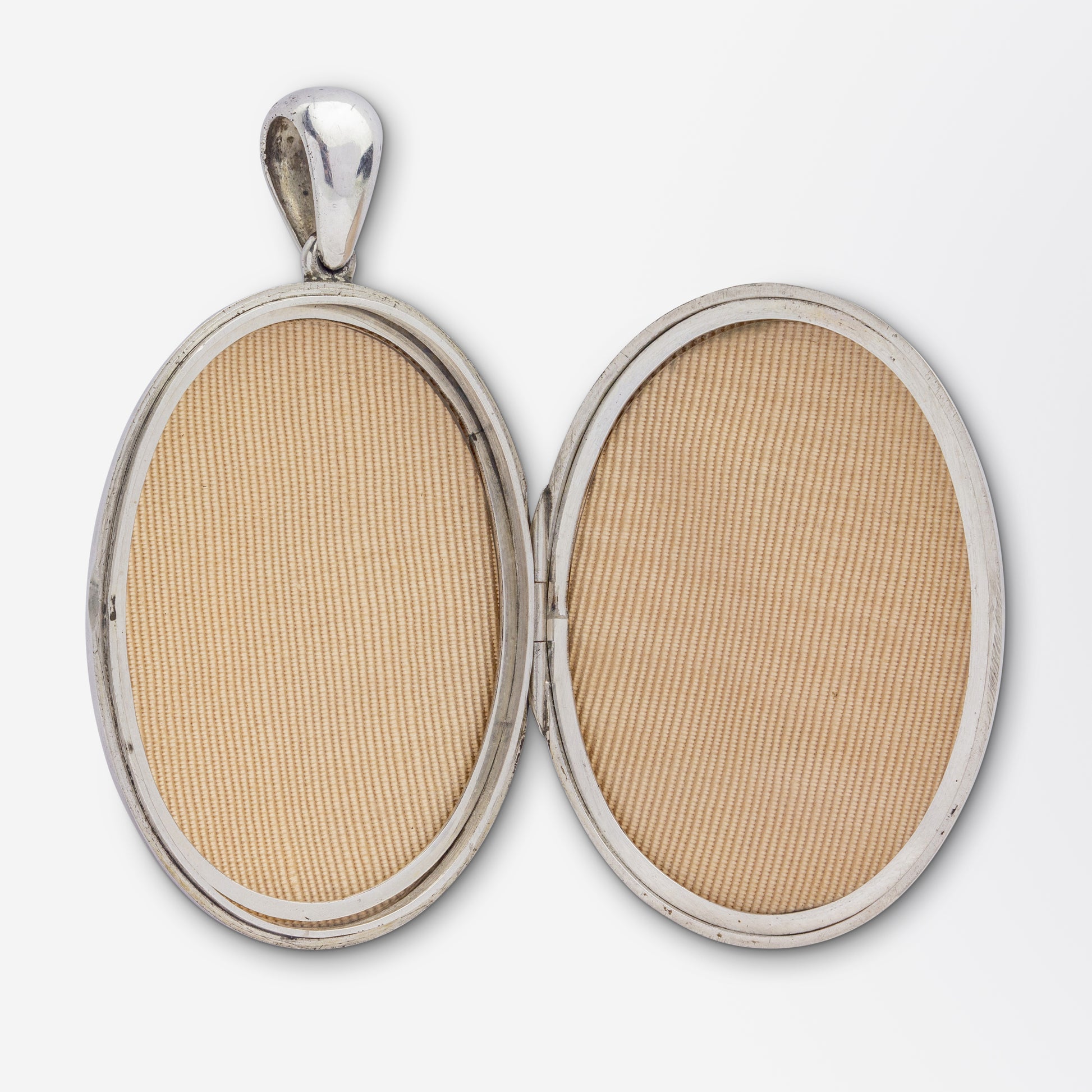 Victorian Sterling Silver 'Amity Eternity Infinity' Locket