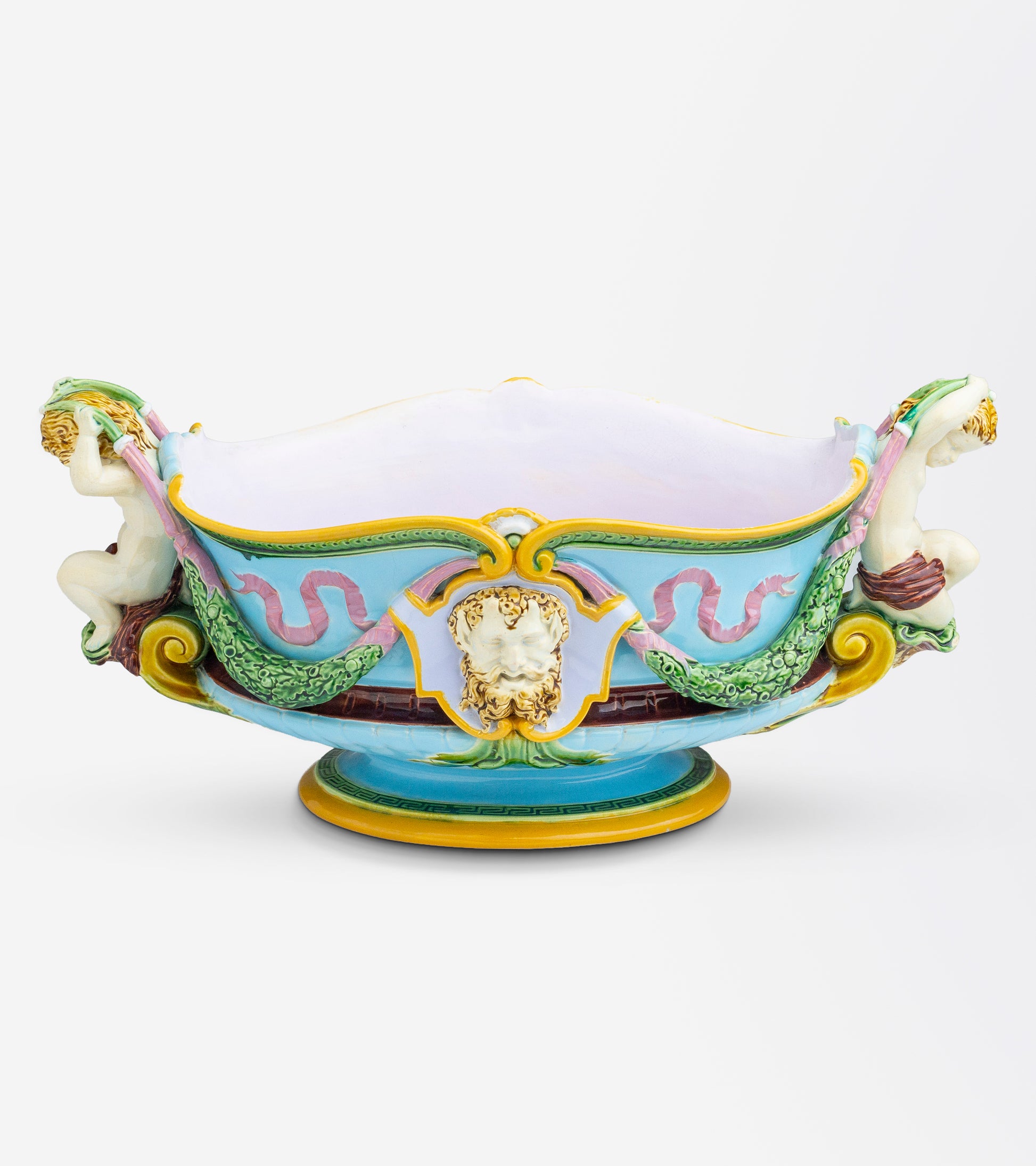Antique Majolica Jardiniere / Centrepiece by Minton