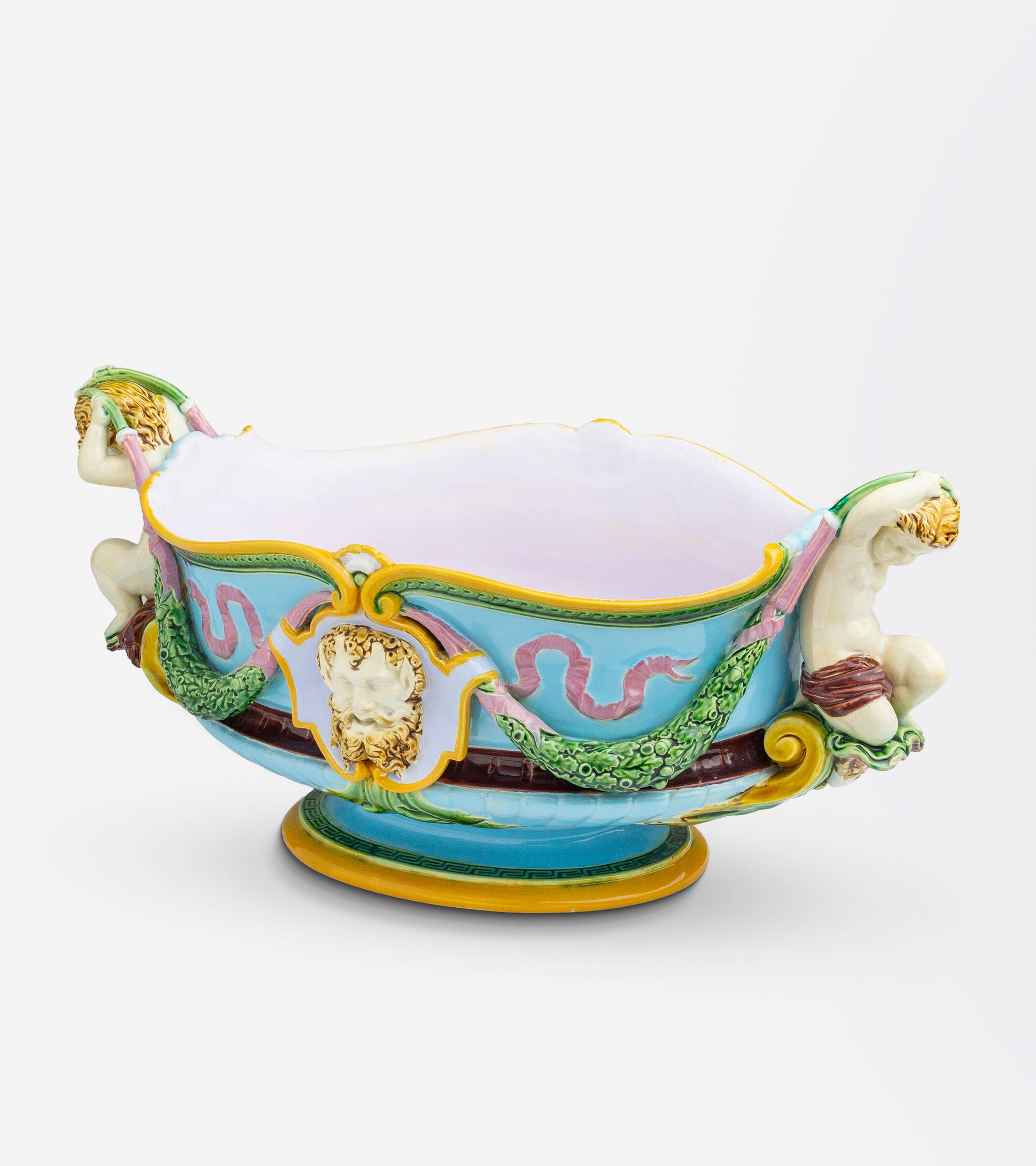 Antique Majolica Jardiniere / Centrepiece by Minton