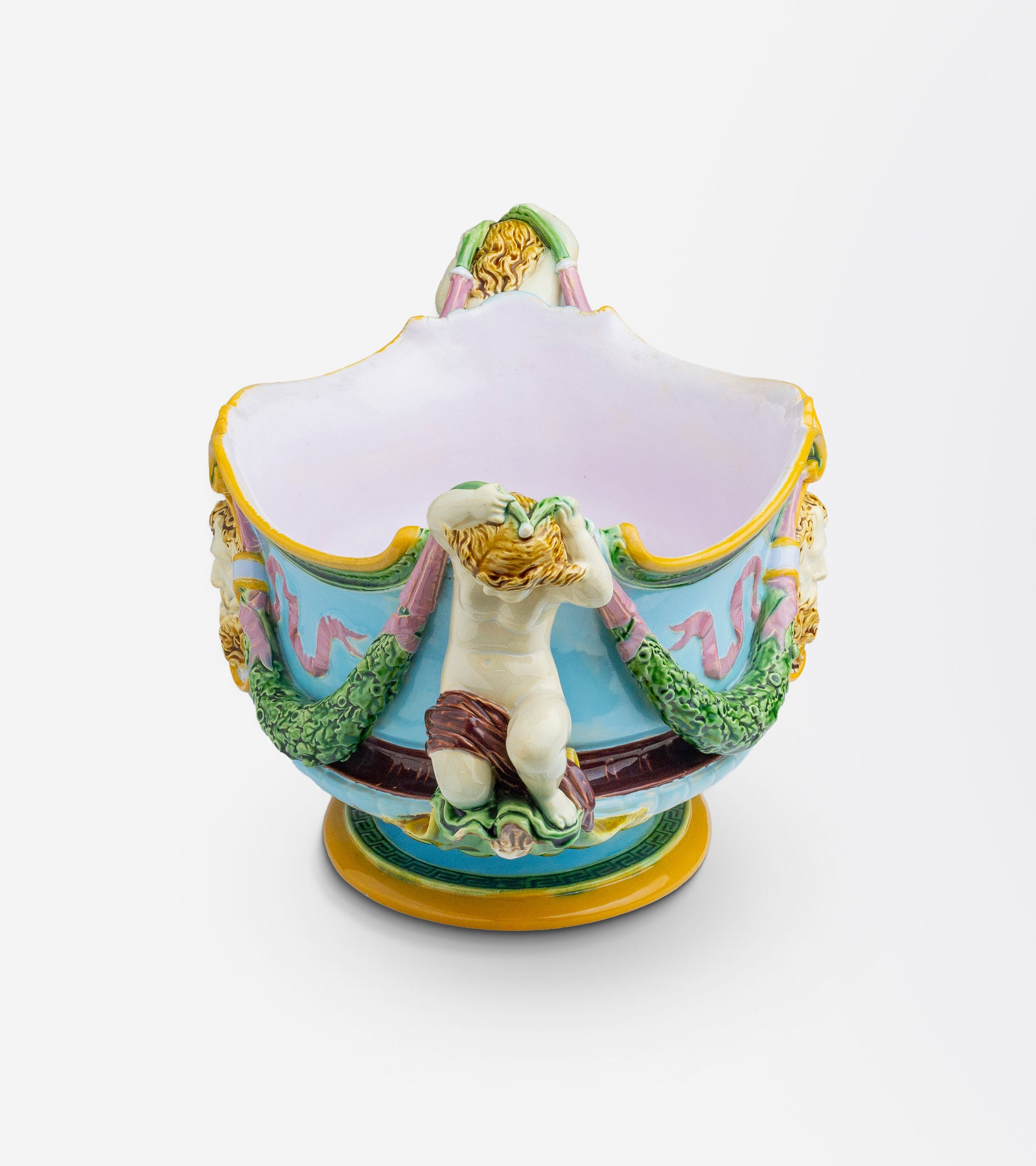 Antique Majolica Jardiniere / Centrepiece by Minton