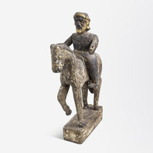 Load image into Gallery viewer, 17th Century Hand Carved Santos Figure on Horse
