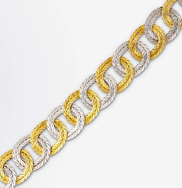 Bracelet bicolore Mario Buccellati en or 18 carats