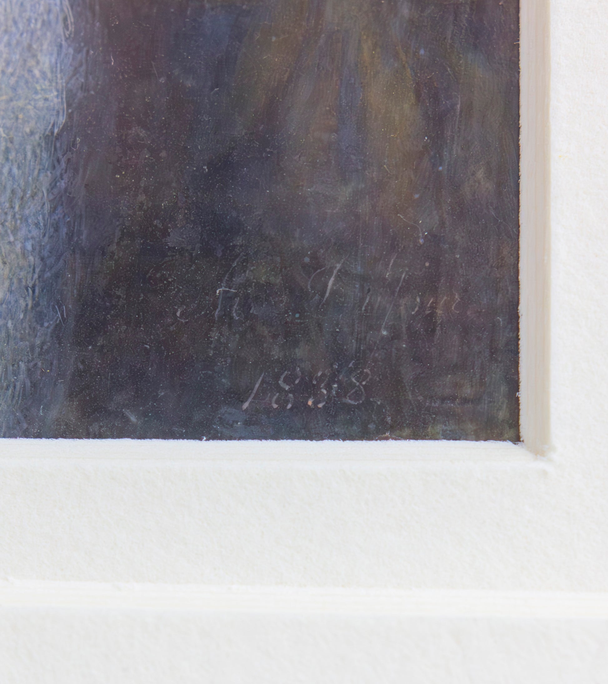 French Miniature Portrait on Ivory in Contemporary Frame