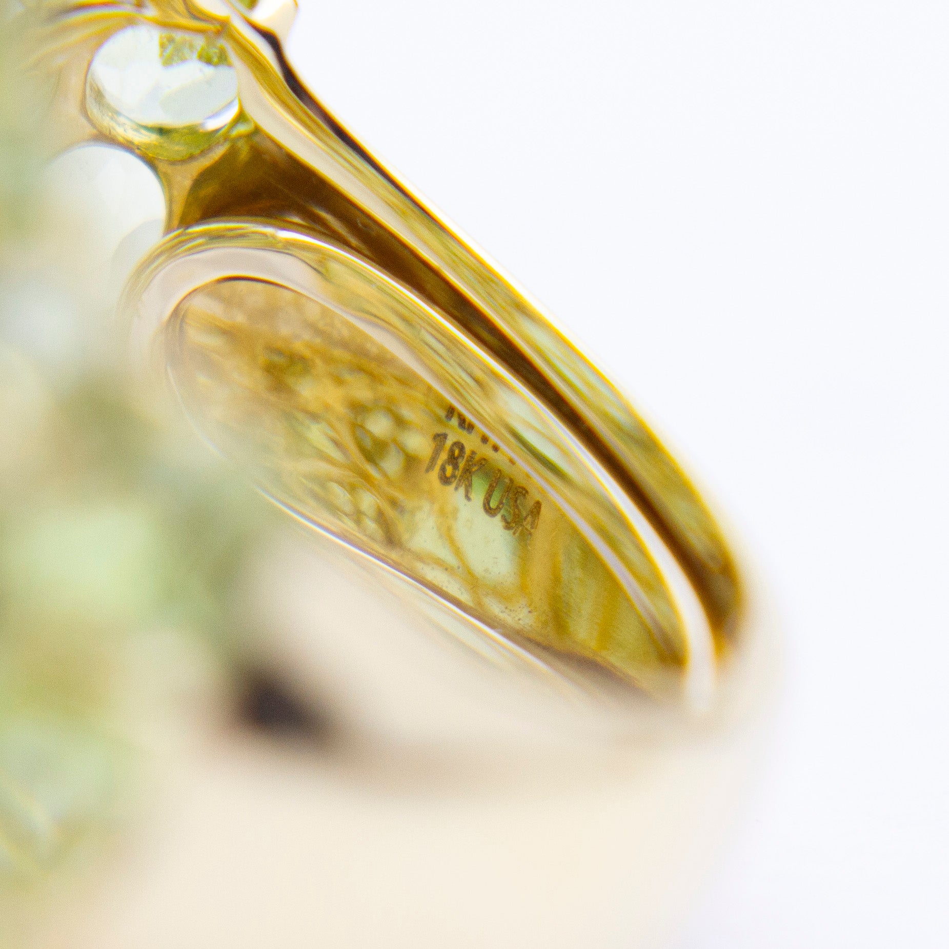 Green Tourmaline, Peridot and Diamond Ring by 'Hubert'