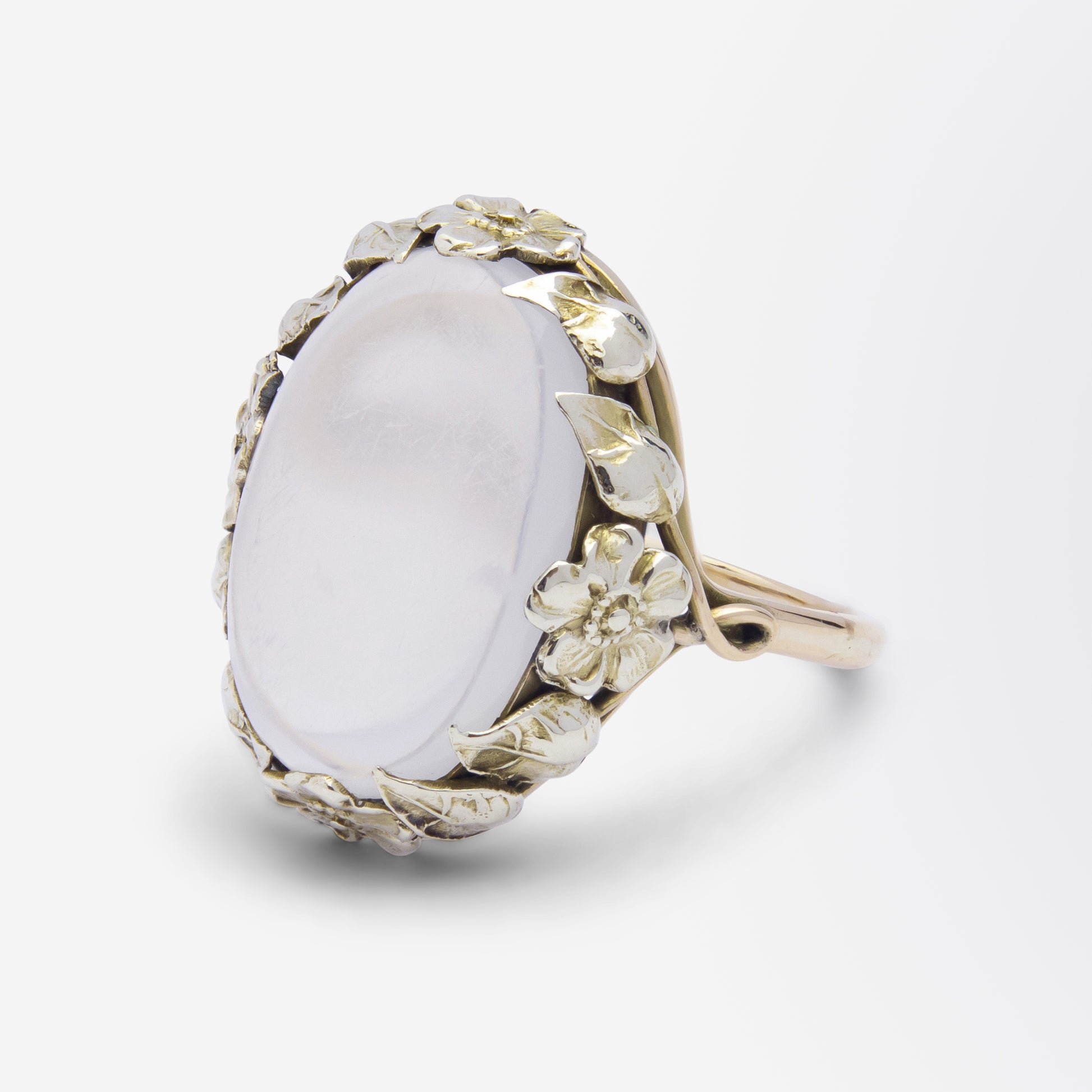 Arts & Crafts Cabochon Moonstone Ring
