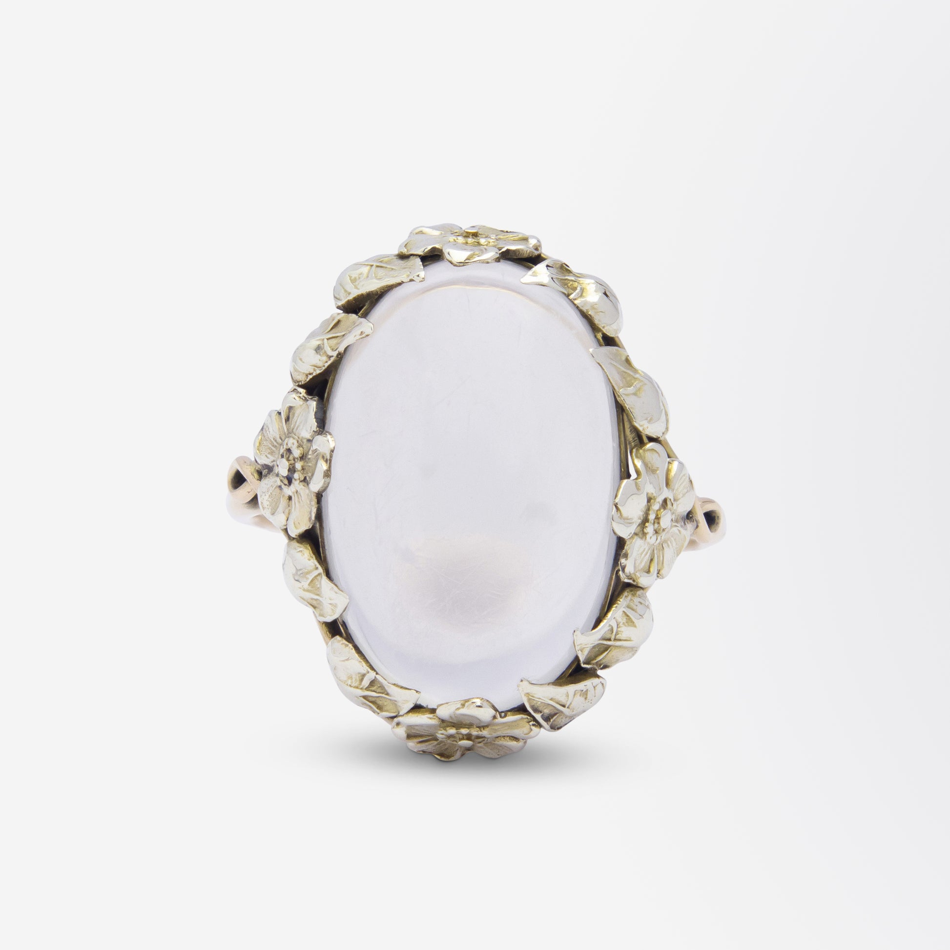 Arts & Crafts Cabochon Moonstone Ring