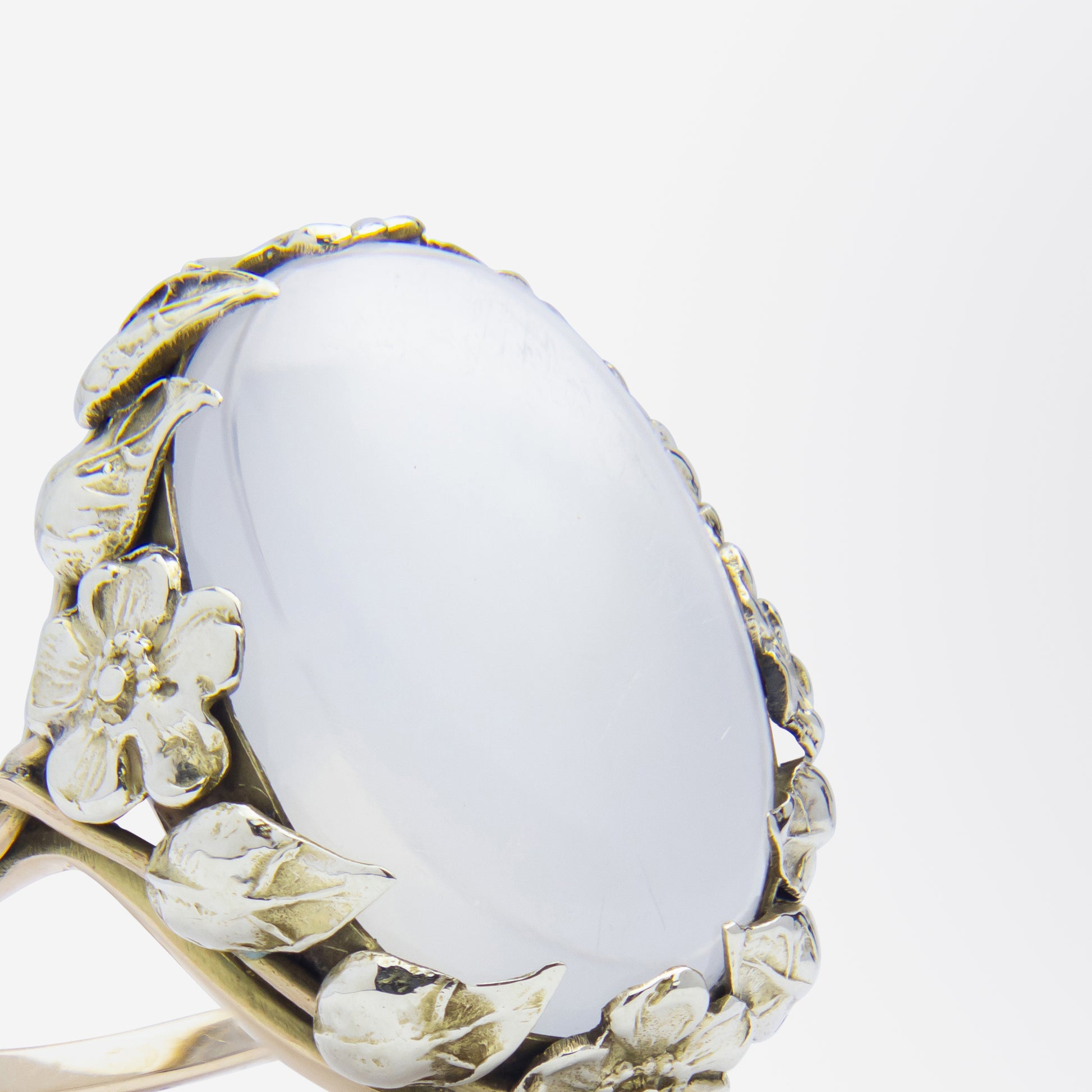 Arts & Crafts Cabochon Moonstone Ring