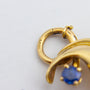Retro 14K Gold, Moonstone, and Sapphire Bracelet - The Antique Guild