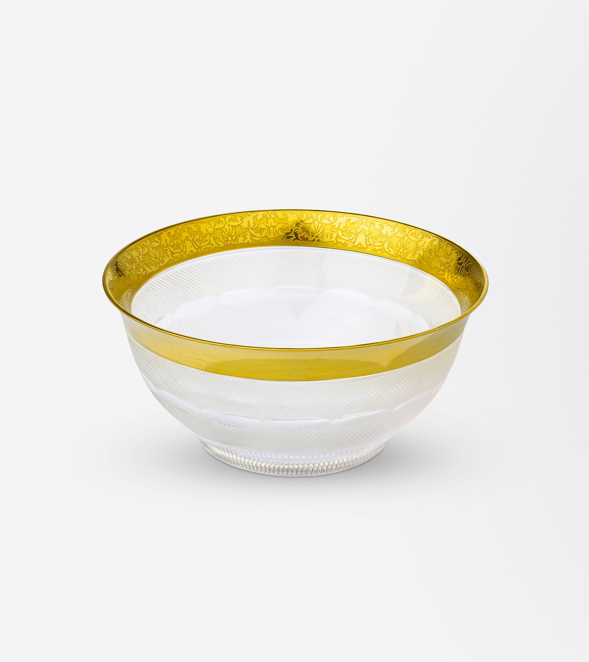 Crystal Bowl by Moser in the "Splendid" Pattern - The Antique Guild