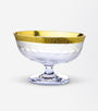 Large Crystal Centrepiece with Gilt Rim by Moser in the "Splendid" Pattern - The Antique Guild