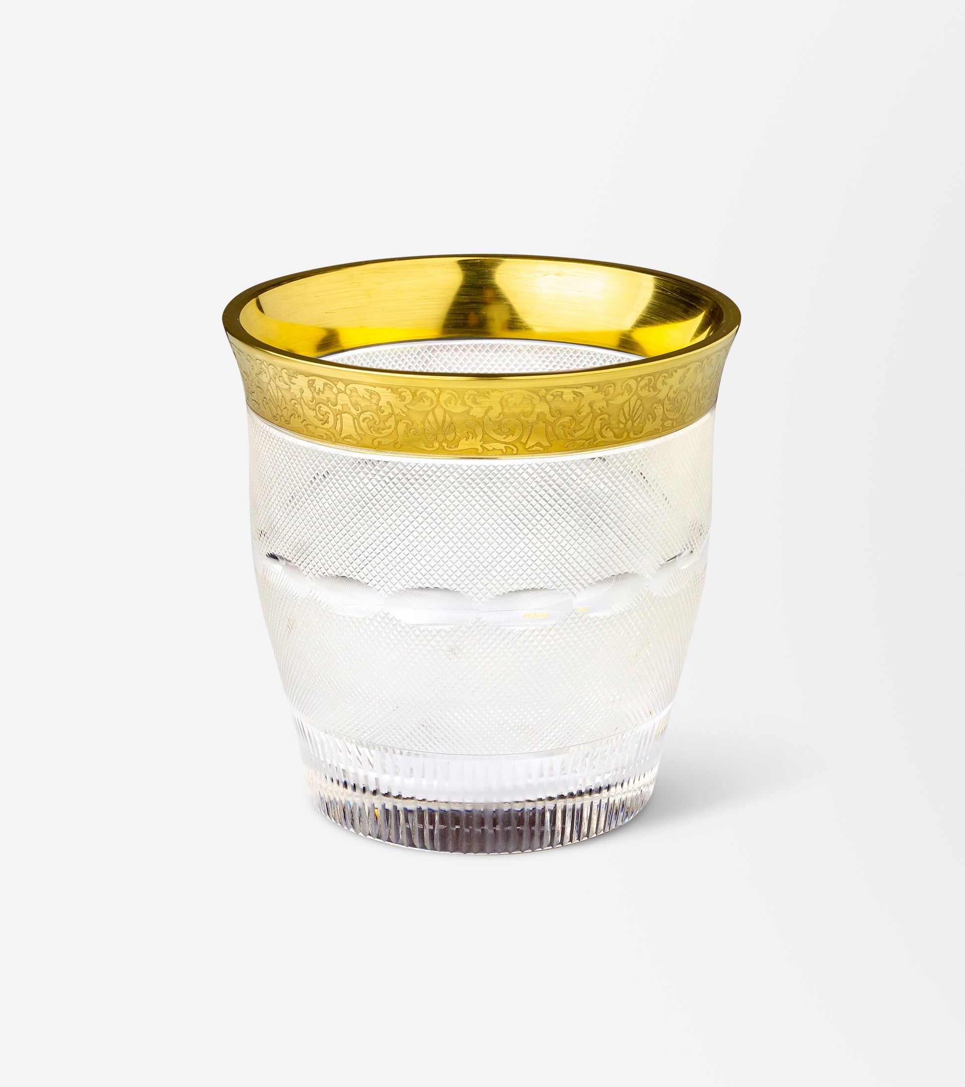 Crystal Ice Bucket by Moser in the "Splendid" Pattern - The Antique Guild