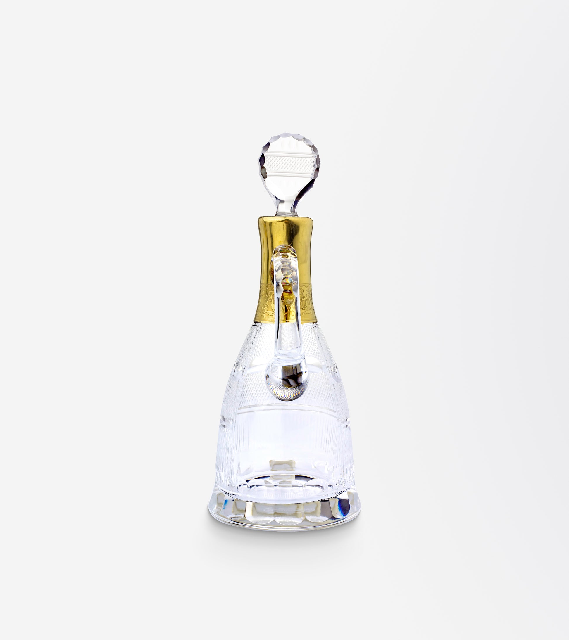 Small Crystal Carafe with Stopper by Moser in the "Splendid" Pattern - The Antique Guild