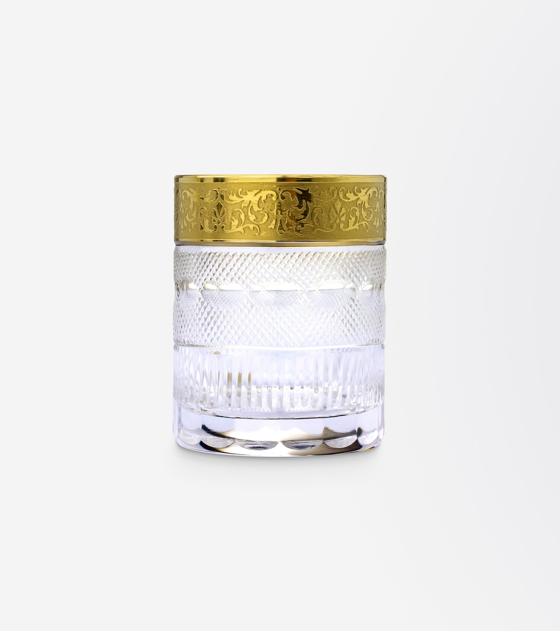 Set of Six Crystal Shot Glasses by Moser in the "Splendid" Pattern - The Antique Guild