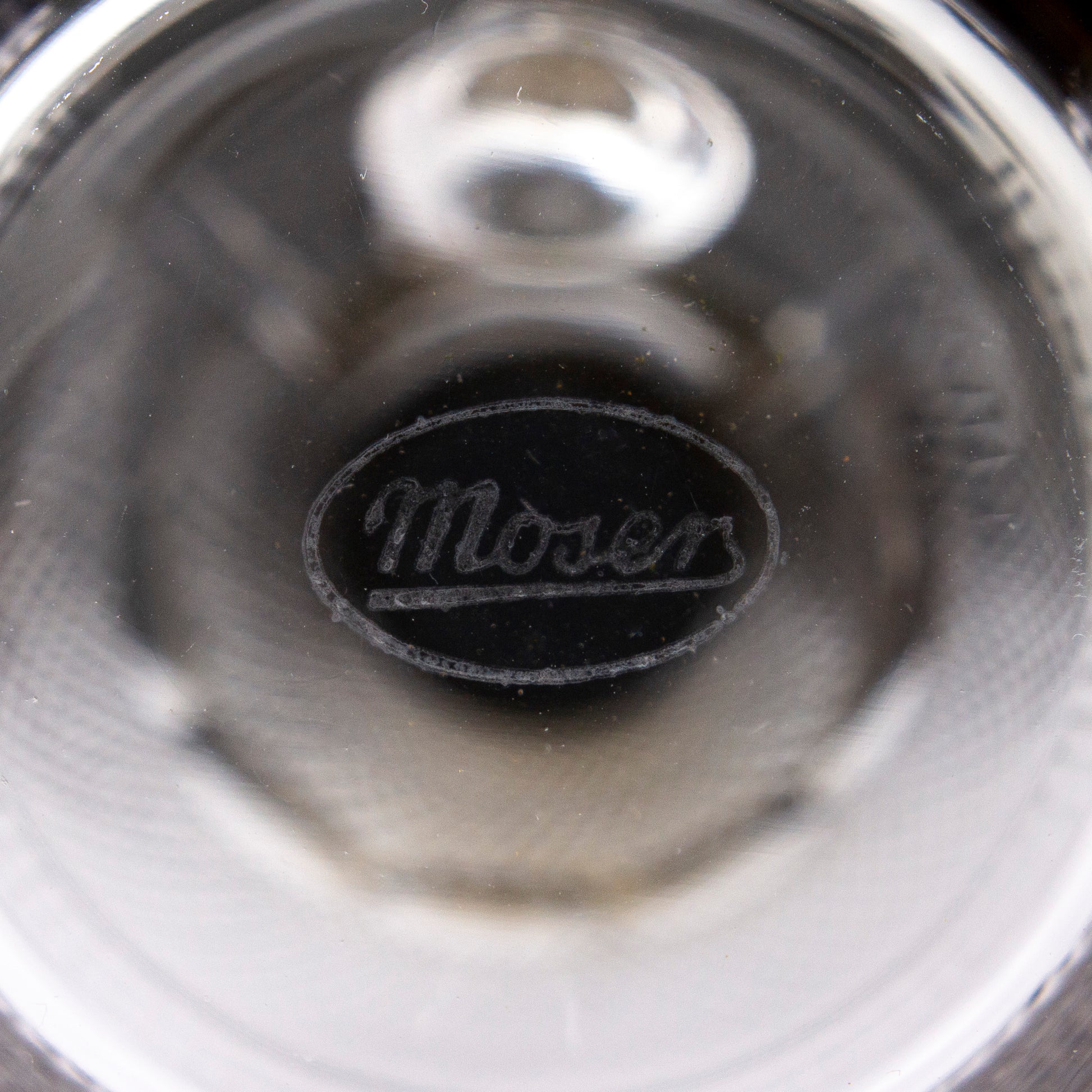 Small Crystal Carafe by Moser in the "Splendid" Pattern - The Antique Guild