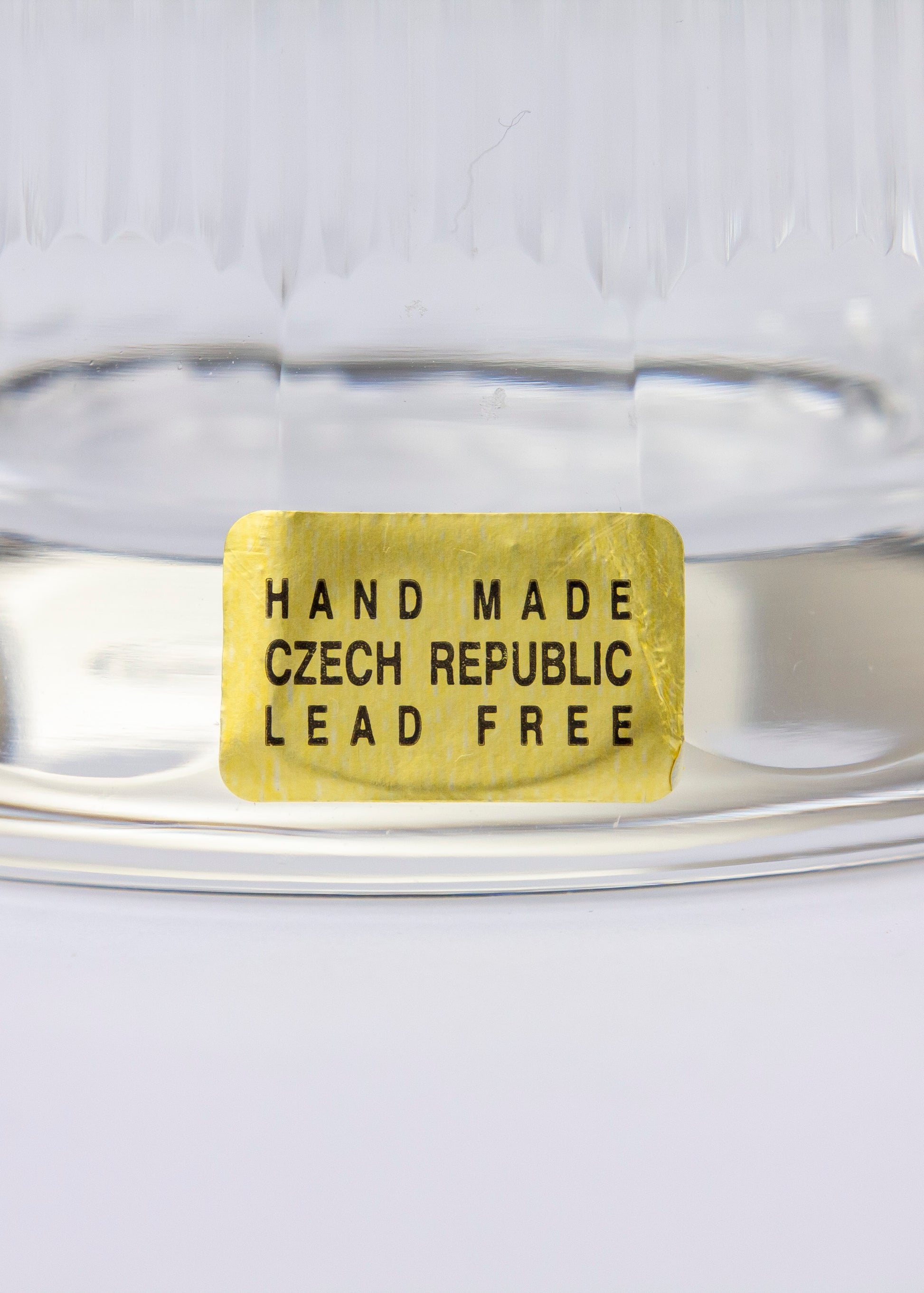 Small Crystal Carafe with Stopper by Moser in the "Splendid" Pattern - The Antique Guild