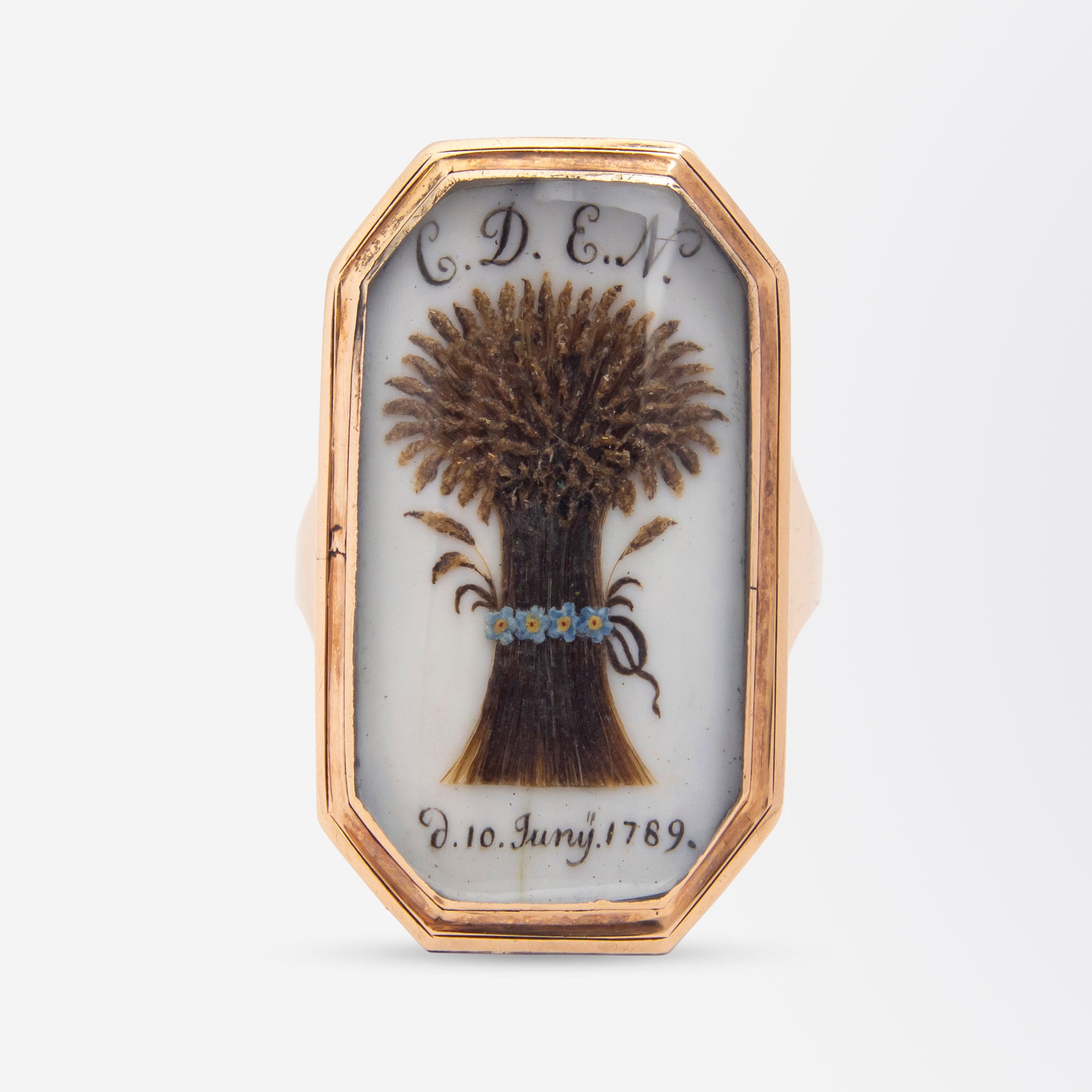 Anneau de deuil « catalan » du XVIIIe siècle