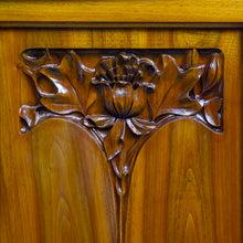 Load image into Gallery viewer, French Art Nouveau Carved Walnut Buffet
