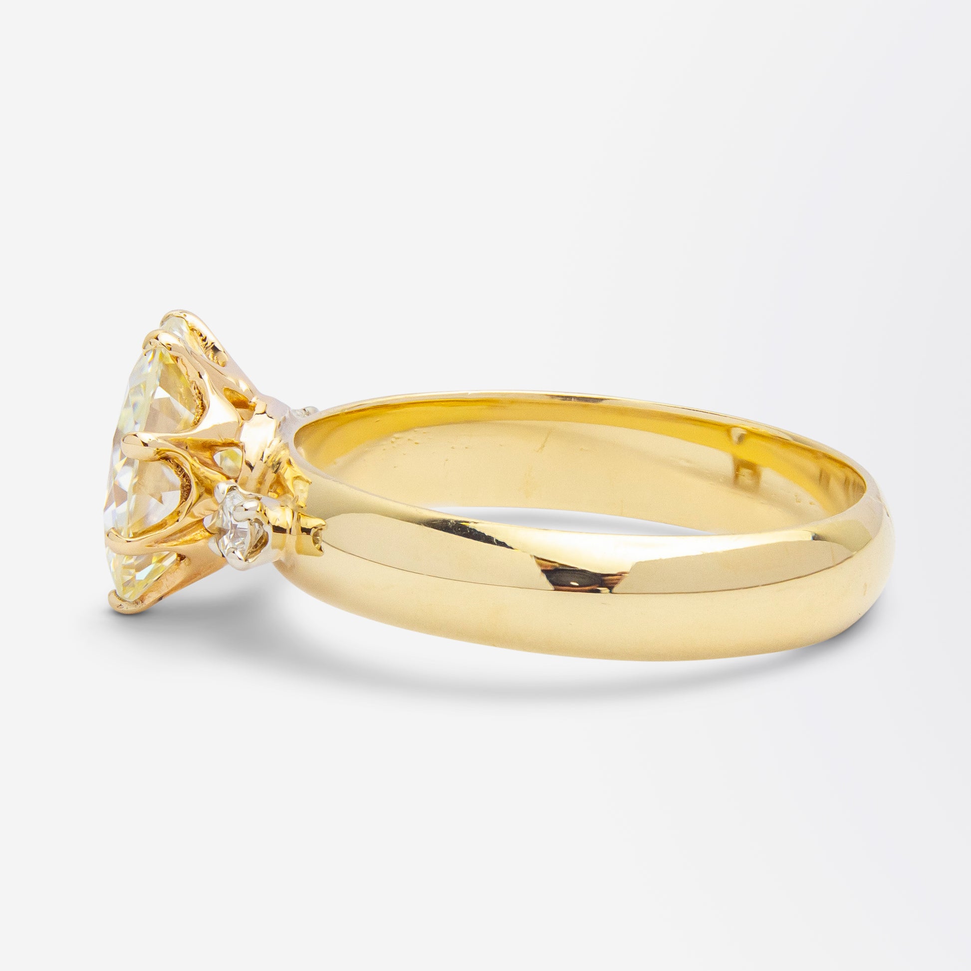 Bague en diamant taille ancienne européenne de 3,30 carats