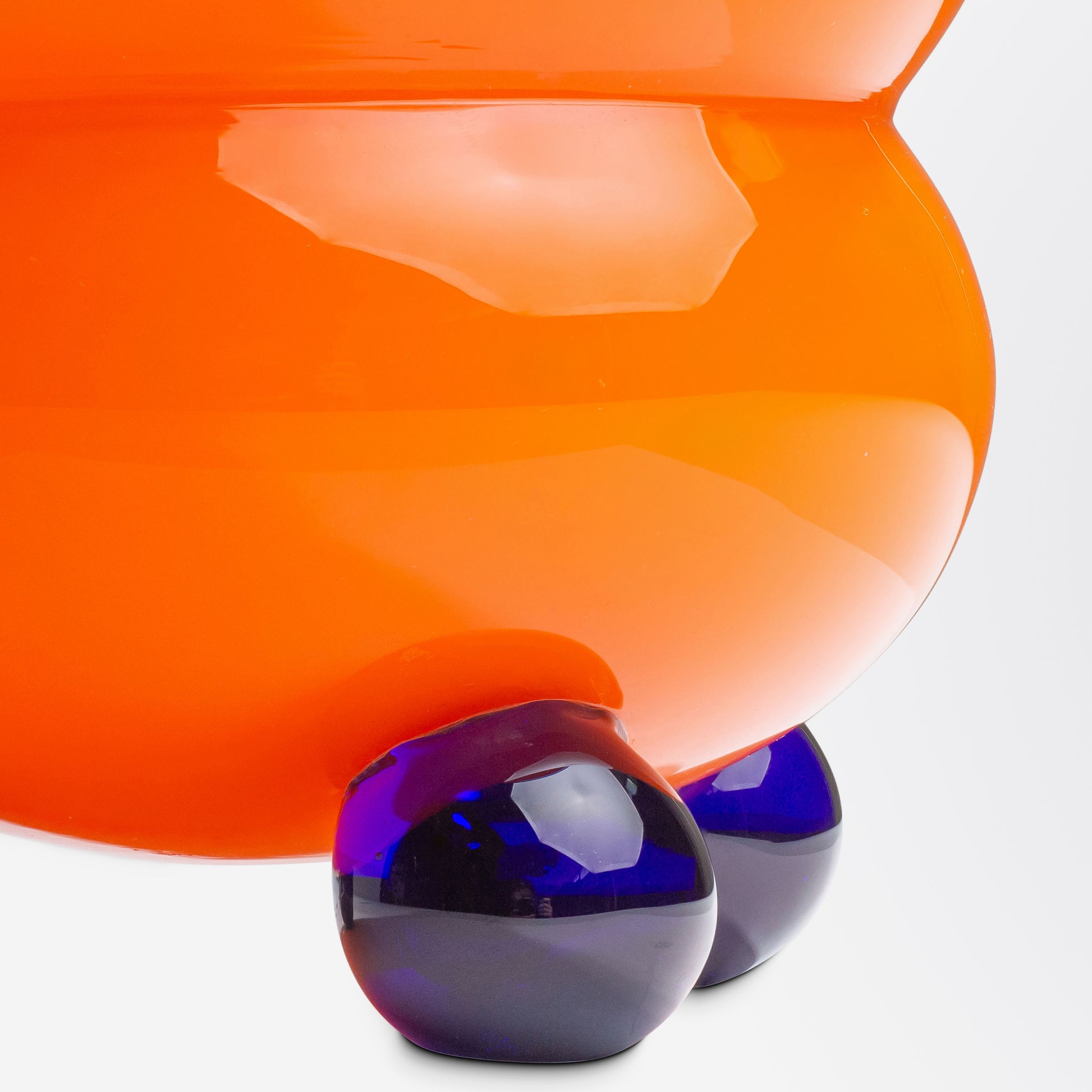 Vase Art Déco en verre côtelé Tango de Loetz 