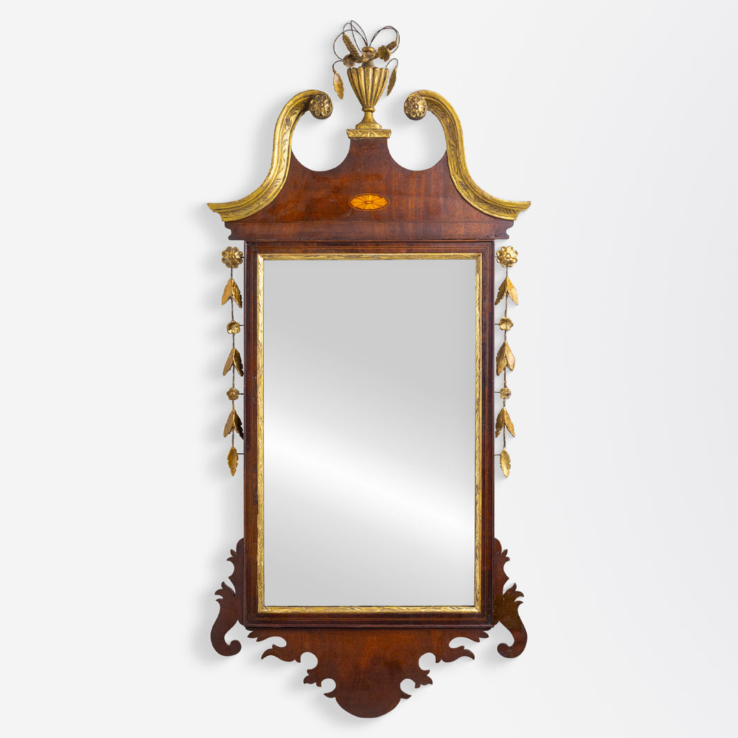 American Federalist Mirror with Urn and Garlands