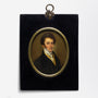 Regency Period Oil on Copper Miniature Portrait - The Antique Guild