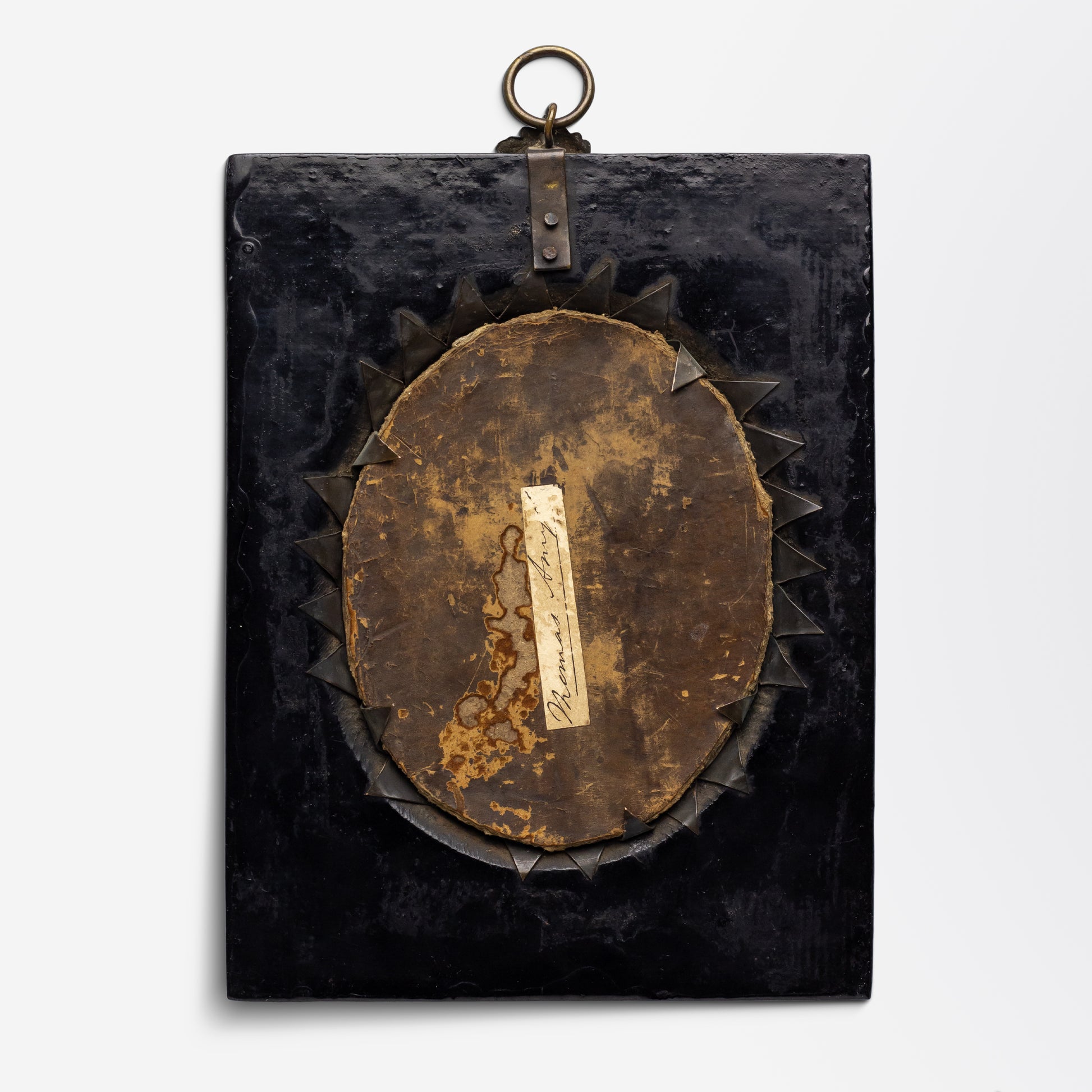 Regency Period Oil on Copper Miniature Portrait - The Antique Guild