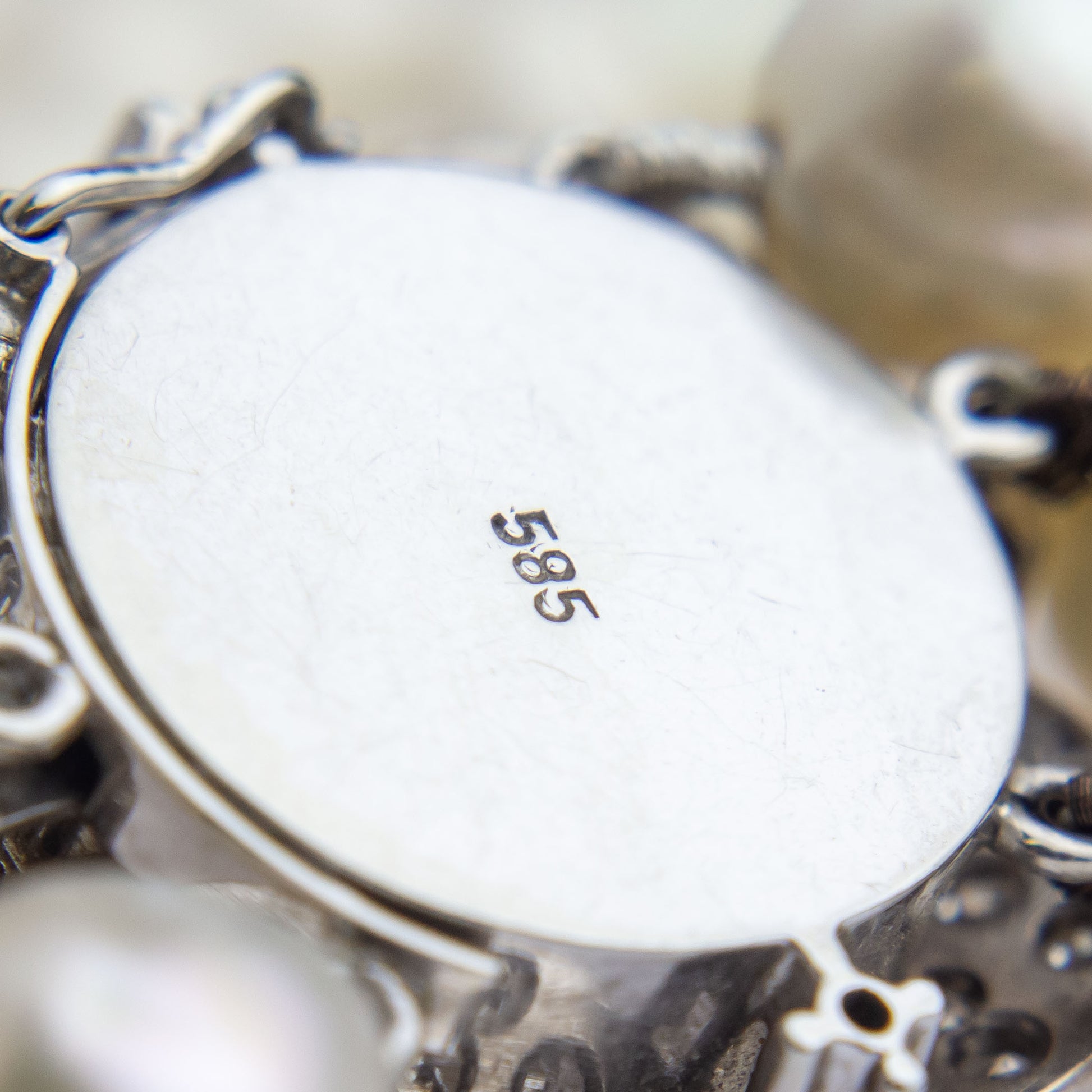 Collier de perles et de diamants style années 50