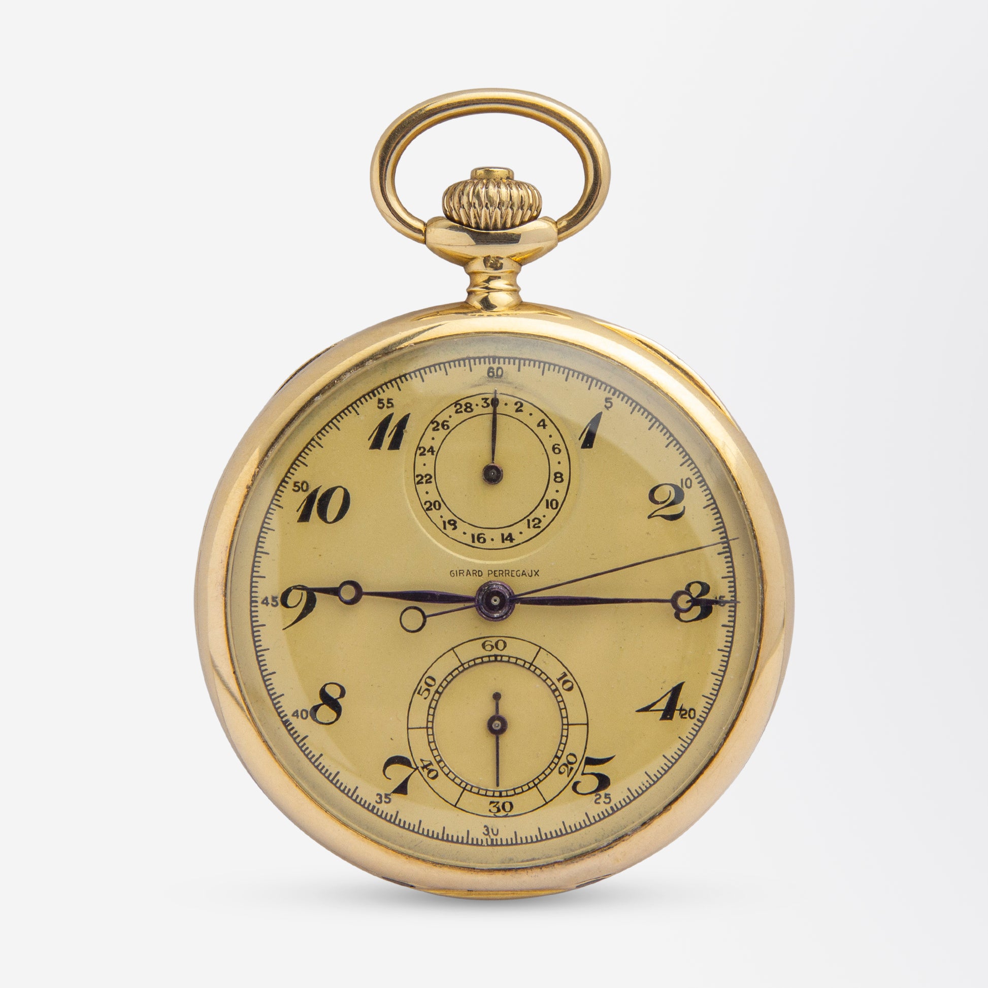 Girard Perregaux 18k Gold Chronograph Fob Watch