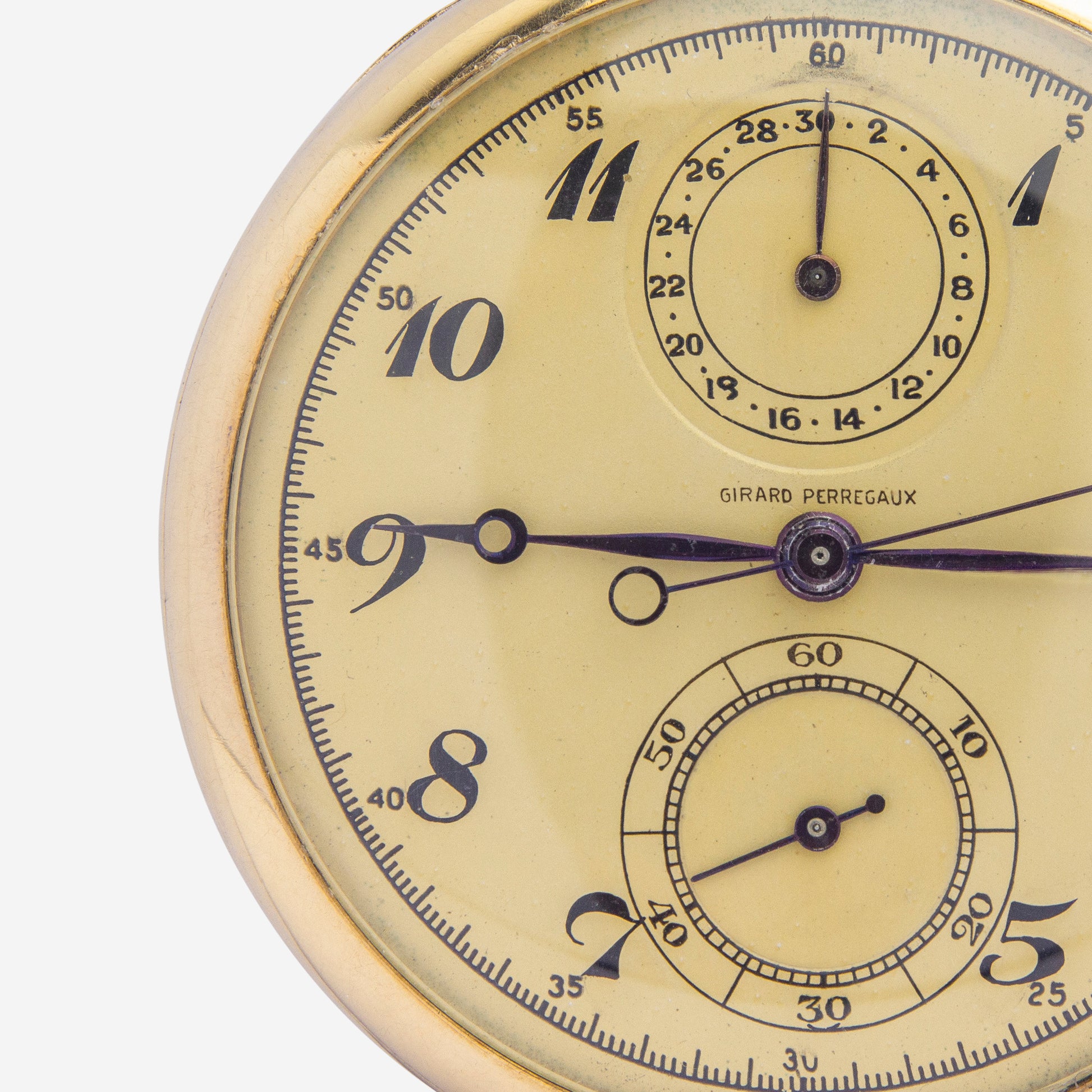 Girard Perregaux 18k Gold Chronograph Fob Watch