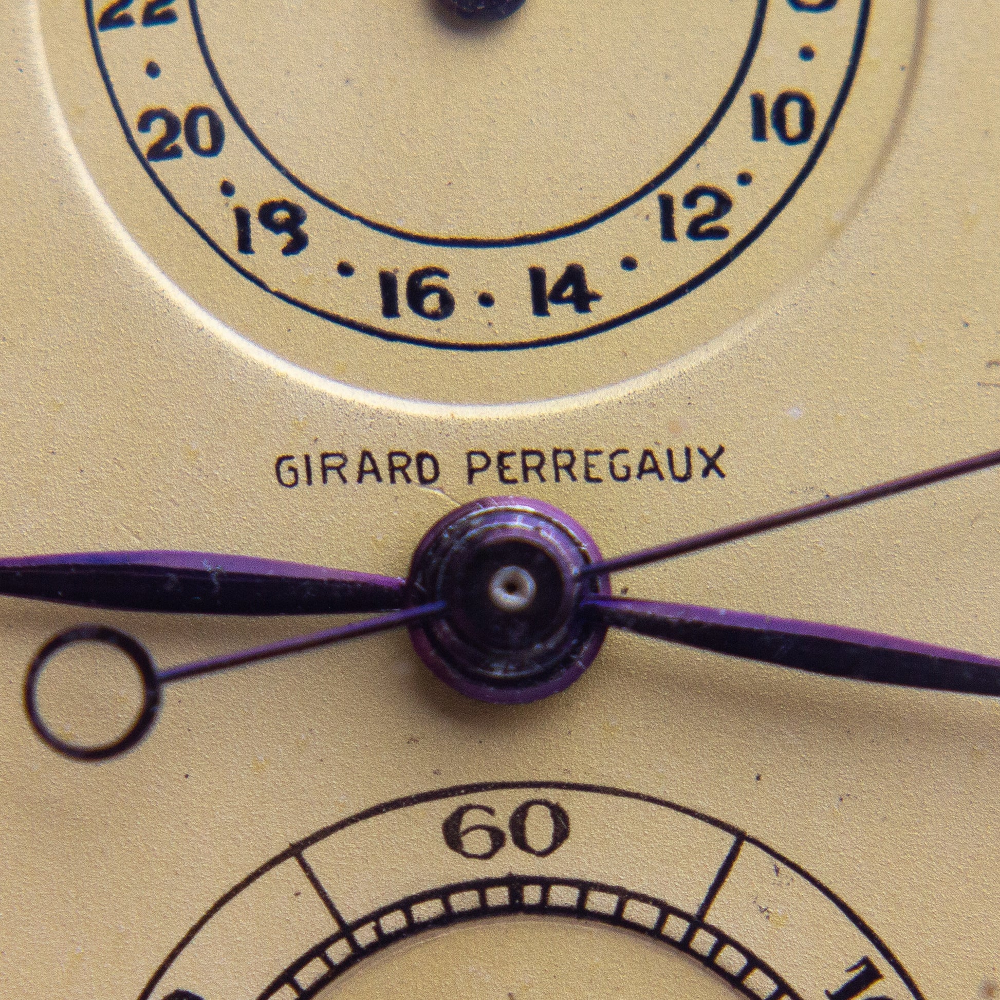 Girard Perregaux 18k Gold Chronograph Fob Watch