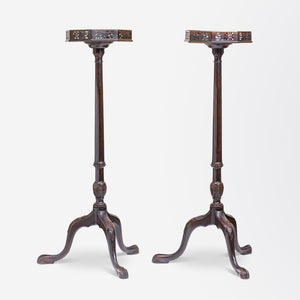 Pair of Mahogany Chippendale Fern Stands