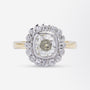 Old Mine Cut & Old European Cut Diamond Cluster Ring