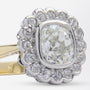 Old Mine Cut & Old European Cut Diamond Cluster Ring