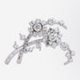 Platinum & Diamond Floral Brooch by Wolf Horovitz of Alexandria
