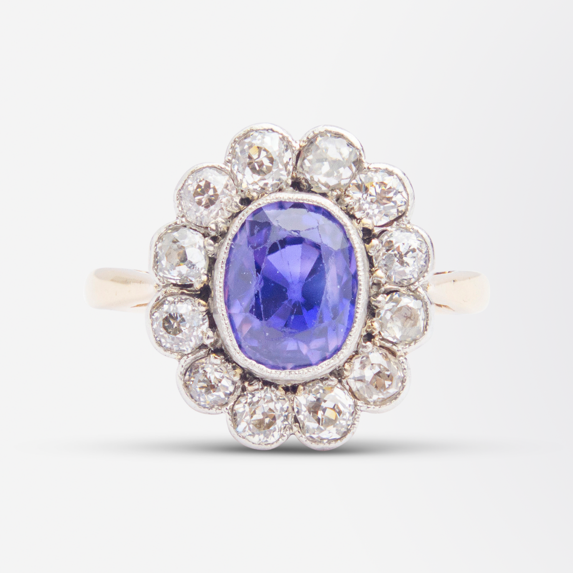 Edwardian Colour Change Sapphire & Diamond Ring