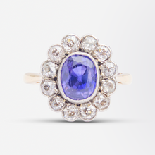 Load image into Gallery viewer, Edwardian Colour Change Sapphire &amp; Diamond Ring
