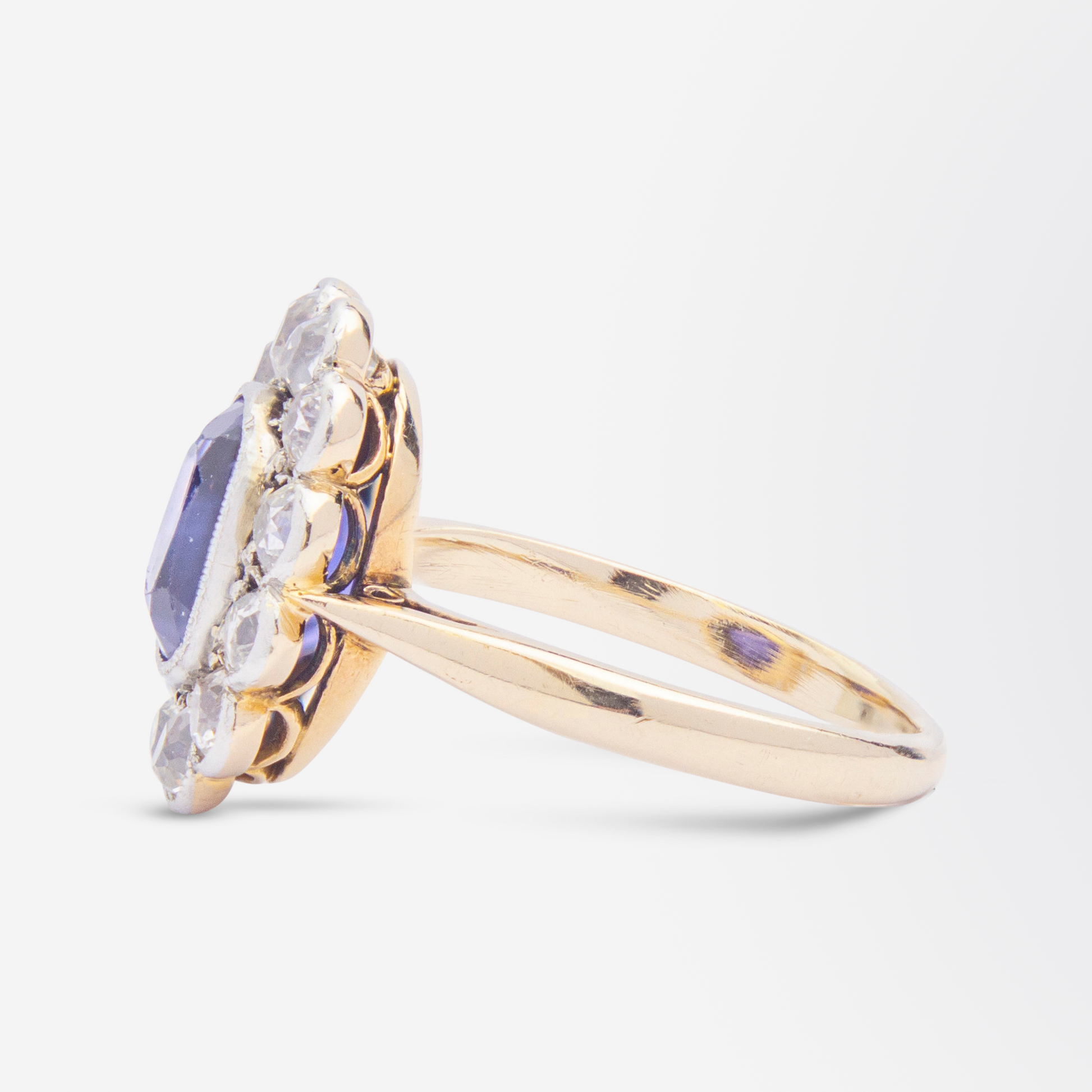 Edwardian Colour Change Sapphire & Diamond Ring